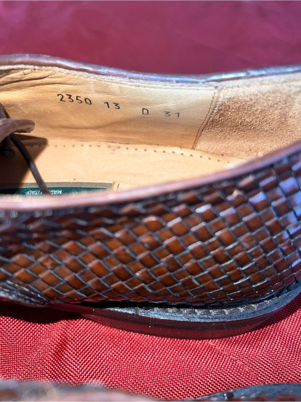 Men's Cole Haan Woven Btown Leather Dress Shoes - Picture 3 of 9